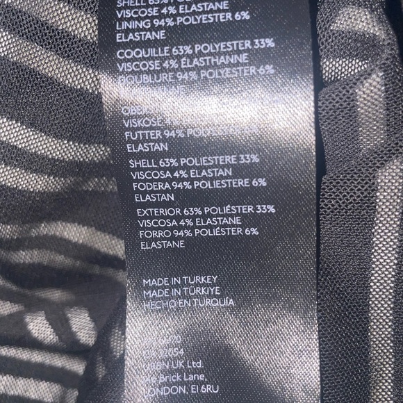 Anthropologie black and white striped dress - Picture 11 of 11